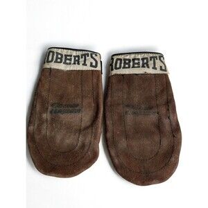 Roberts Boxing Mitts Japan Leather Sparring Punching Hand Pads Gym Gear Antique
